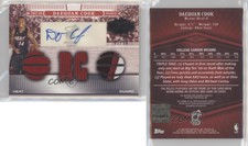 2007-08 Topps Triple Threads Relic /50 Daequan Cook #102 Rookie Auto RC