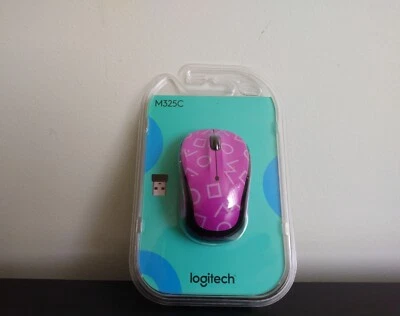Logitech Wireless Mouse M325C (Geo Purple) NEW in Retail Package - Image 1 of 3