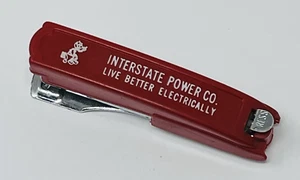 Reddy Kilowatt Interstate Power Live Better Electrically Pocket Stapler Vintage - Picture 1 of 6