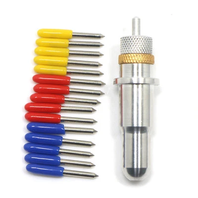 15pcs 30/45/60 degrees vinyl cutter plotter ROLAND blades + LiYu Blade holder - Image 1 of 4