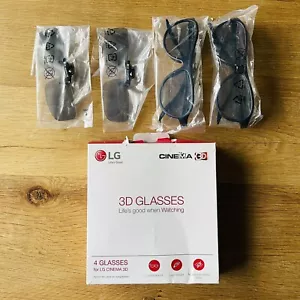 Set of LG 3D Glasses ag-f314 (2 Reg Glasses + 2 Clip On’s) - Picture 1 of 4