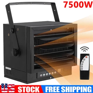 Powerful 7500W Garage Heater Electric Heating Unit for Workshop and Greenhouse - Picture 1 of 7