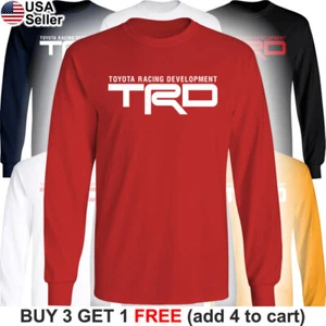 TRD Long T-Shirt Toyota Racing Development Sport Truck Car Supra Tacoma Tundra - Picture 1 of 19