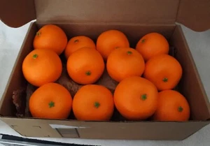 Lebensechte Orangen realistische künstliche gefälschte Küche Dekor Menge 12 - Bild 1 von 1