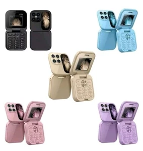 MINI TELEFONO CELLULARE FLIP I17 PRO TASTIERA GSM 1.77" DUAL SIM PIEGHEVOLE 2G - Foto 1 di 2