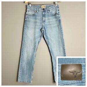Wrangler 20X Style 44 Slim Straight Cut Denim Blue Jeans Mens Sz 31x30 1044MWXBE