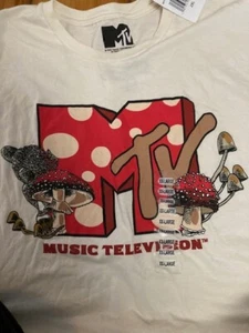 RETRO - MTV Shrooms' Themed Graphic Tee Men's 2XL New With Tags - Picture 1 of 3