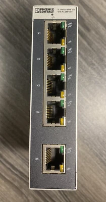 Conmutador Phoenix Contact FL SFNB 5TX Industrial Ethernet Switch 10/100 MBPS - EE. UU. Foto 1 de 4