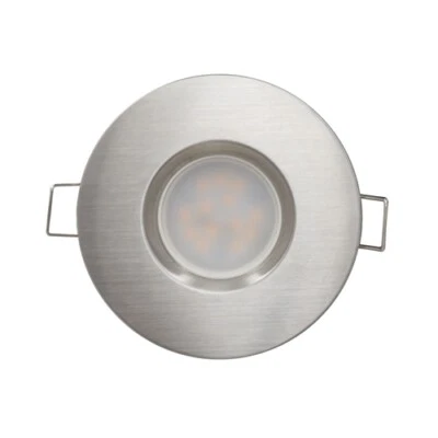 Faretto led da incasso nichel satinato 6.5W luce neutra 4200°K IP44 520lm - Immagine 1 di 3