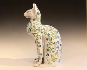 X Large Italian Pottery Raymor Cat Pugi MCM Vintage Animal Figure 21" - Picture 1 of 13