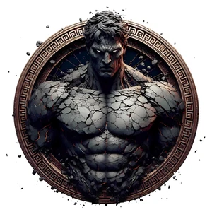 Calcomanía Perses Titán Dios Destrucción - Calcomanía Dios Griego Antiguo - Calcomanía Grecia 3" - Imagen 1 de 1