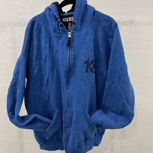 10 Deep Star graphics fabric Full Zip Hoodie men's size 2XL - Picture 1 of 6