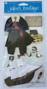 Adesivi Jolee's Boutique *PIRATA* nave e vestito ~ Halloween Scrapbooking NUOVO - Foto 1 di 4