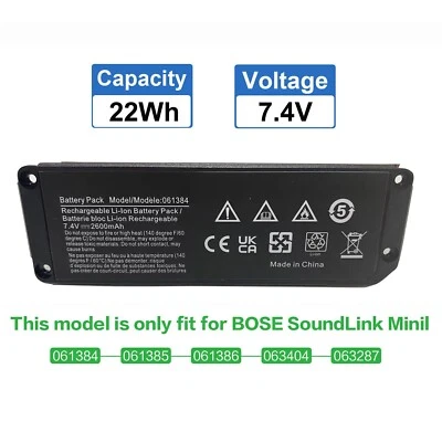 061384 061385 061385 061386 063287 063404 Battery For Bose SoundLink Mini I one - Image 1 of 4
