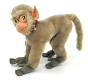 Steiff Coco Baboon Monkey 1960s Red Bum 14cm 5.5in Mohair Vintage no ID - Picture 1 of 12
