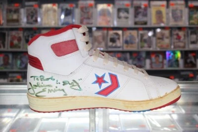 ULTRA RARE ORIGINAL 1986 CONVERSE ALL STAR JULIUS ERVING DR J SIGNED SNEAKER JSA - Image 1 of 4