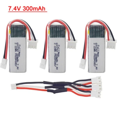 Batería lipo 7.4V 300mah para avión WLToys F959 XK DHC-2 A600 A700 A800 A430 RC Foto 1 de 4