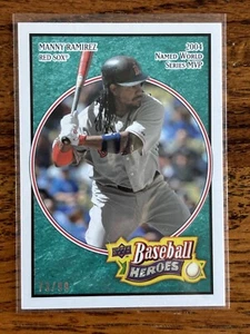 2008 Upper Deck baseball Heroes Manny Ramirez #22 Teal 73/99 - Picture 1 of 2