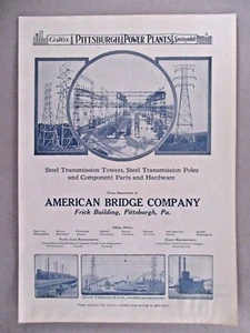 American Bridge Company DRUCKANZEIGE - 1921 ~~ Elektrizitätswerk - Bild 1 von 1