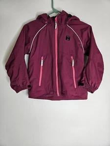 Polarn o Pyret Sweden Girls Pink Hooded Coat jacket Size 6/7 YRS - Picture 1 of 11