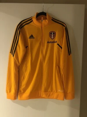 Leeds United 22/23 Adidas Player Issue Track Jacket Training Soccer Medium NWT - Image 1 of 4