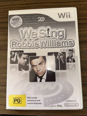 WE SING : Robbie Williams - Wii Game in Case w/ Booklet New Never Played. - Image 1 of 4