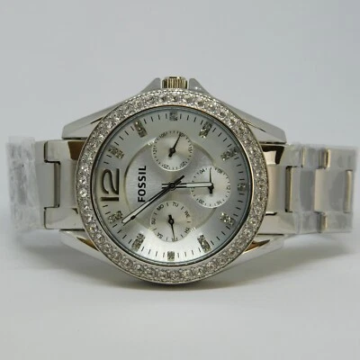 Fossil ES3202 All Stainless Steel Quartz Women's Watch Sz. 7" New Battery - Image 1 of 4