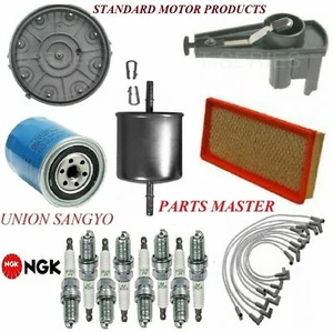 Tune Up Kit Filters Cap Spark Plugs Wire For FORD F-150 V8 5.0L 1989-1991 - Picture 1 of 1
