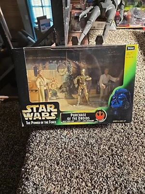 Star Wars Kenner Poder de la Fuerza Compra de los Droides con Lars Luke y C-3PO Foto 1 de 3