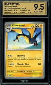 2023 Pokemon McDonald's PROMO #008 Kilowattrel Graded OCE 9.5 - Picture 1 of 3