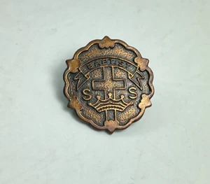 Vintage Baptist Sunday School Pin Copper Color Broadman Supplies USA Religious - Picture 1 of 4