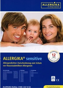 Allergika Sensitive Matratzenbezug 100x220x16cm Allergiker Bettwäsche Encasing - Bild 1 von 1
