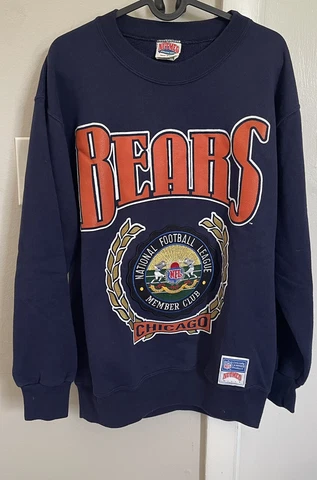 Nutmeg Athletic Dept. Shirt Mens Medium Chicago Bears Vintage 90s Sweatshirt M Cover