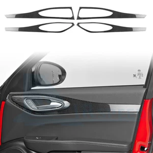 4Pcs Carbon Fiber Interior Door Panel Cover Trim For Alfa Romeo Giulia 2015-2024 - Bild 1 von 9