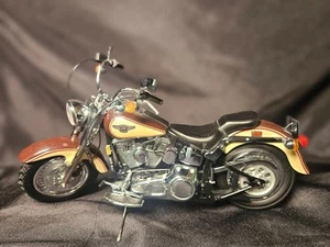 Franklin Mint Harley Davidson 1998 Fat Boy 1:10 Scale Inv. #4741 - Picture 1 of 6