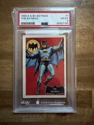 1966 A&BC Batman Black Bat #1 The Batman  PSA 4  Card - Image 1 of 4
