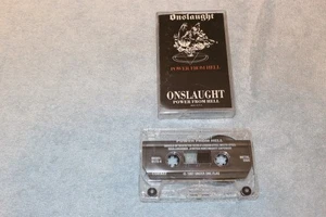 ONSLAUGHT-"POWER FROM HELL" CASSETTE, COMBAT 88561-8173-4, 1987 REISSUE, EXCELLE - Picture 1 of 2