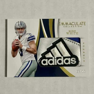 2018 Immaculate Collection Mike White RC #GL-21 Gloves Adidas Patch Logo 06/15 - Image 1 of 2