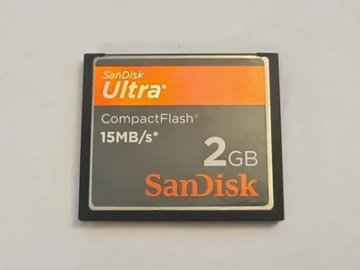 SANDISK ULTRA 2GB COMPACT FLASH MEMORY CARD 15MB/s SPEED - UK SELLER - Image 1 of 2