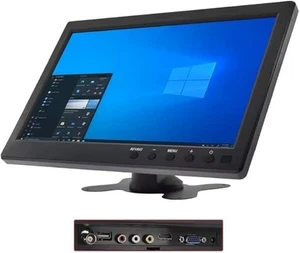 MONITOR 10.1 POLLICI LCD HDMI PER VIDEOSORVEGLIANZA VGA FULL HD BNC PER AUTO - Foto 1 di 7