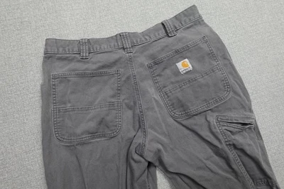 Carhartt Relaxed Fit Pants Mens 33x30 Gray Work Utility Canvas Carpenter Outdoor - Image 1 of 4