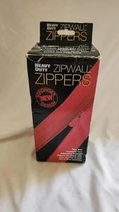 2 Pack ZipWall Heavy-Duty Self Adhesive Zippers Includes Knife Tent Closures - Picture 1 of 4