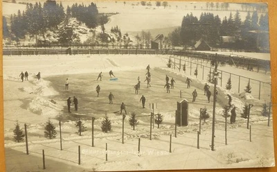 AK Wiesa 1917 Schlittschuh Kriegsgefangenenlager Annaberg Thalheim Erzgebirge - Bild 1 von 2