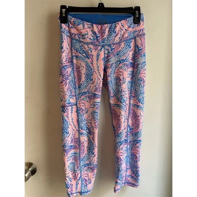 Leggings recortados para mujer Lilly Pulitzer S multicolor cachemira ropa deportiva Foto 1 de 4