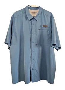 Eddie Bauer Travex Button Up Short Sleeve Shirt Mens 2XL - Picture 1 of 6