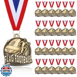 Cunno 24 piezas medallas de oro a granel 2 pulgadas cintas de premio deportes temática medalla de metal - Imagen 1 de 5