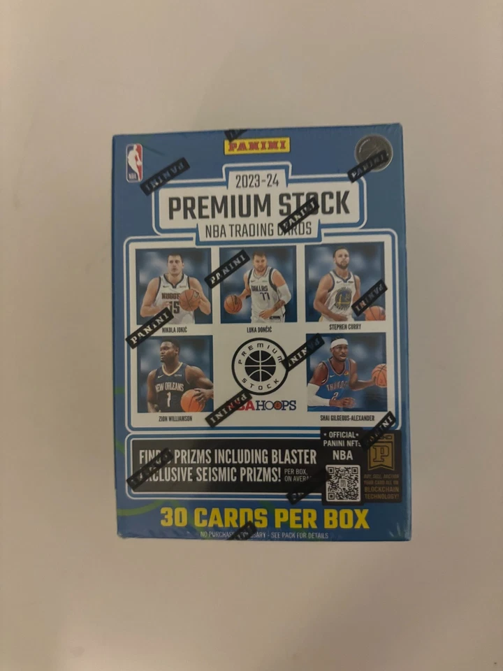 2023-24 Panini NBA Premium Stock Basketball Trading Cards Blaster Box New Sealed - Image 1 of 1