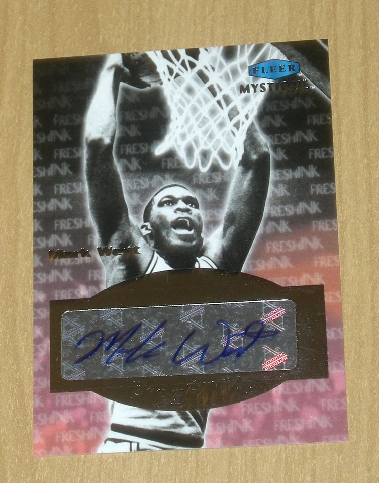 2012 13 Upper Deck Fleer Mystique Retro autograph Fresh Ink Mark West - Image 1 of 1