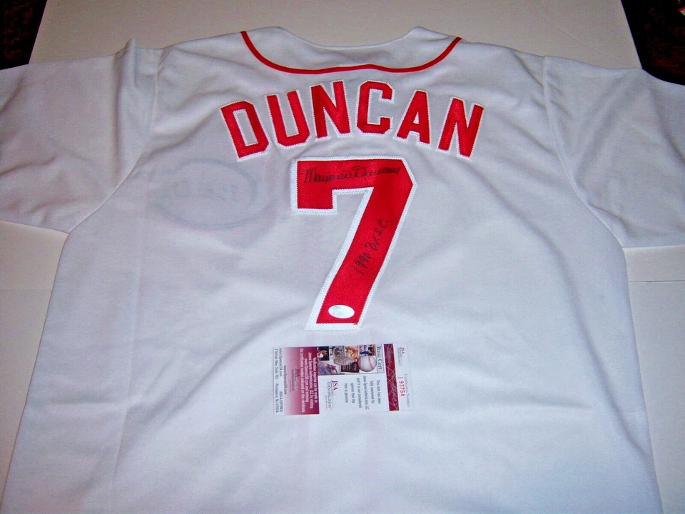 CAMISETA MAJESTUOSA FIRMADA POR MARIANO DUNCAN CINCINNATI REDS JSA/COA con licencia oficial Foto 1 de 1