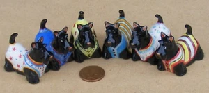 Casa de muñecas Scottie perro cerámica cachorro mascota escala 1:12 accesorio de jardín ML tumdee - Imagen 1 de 20